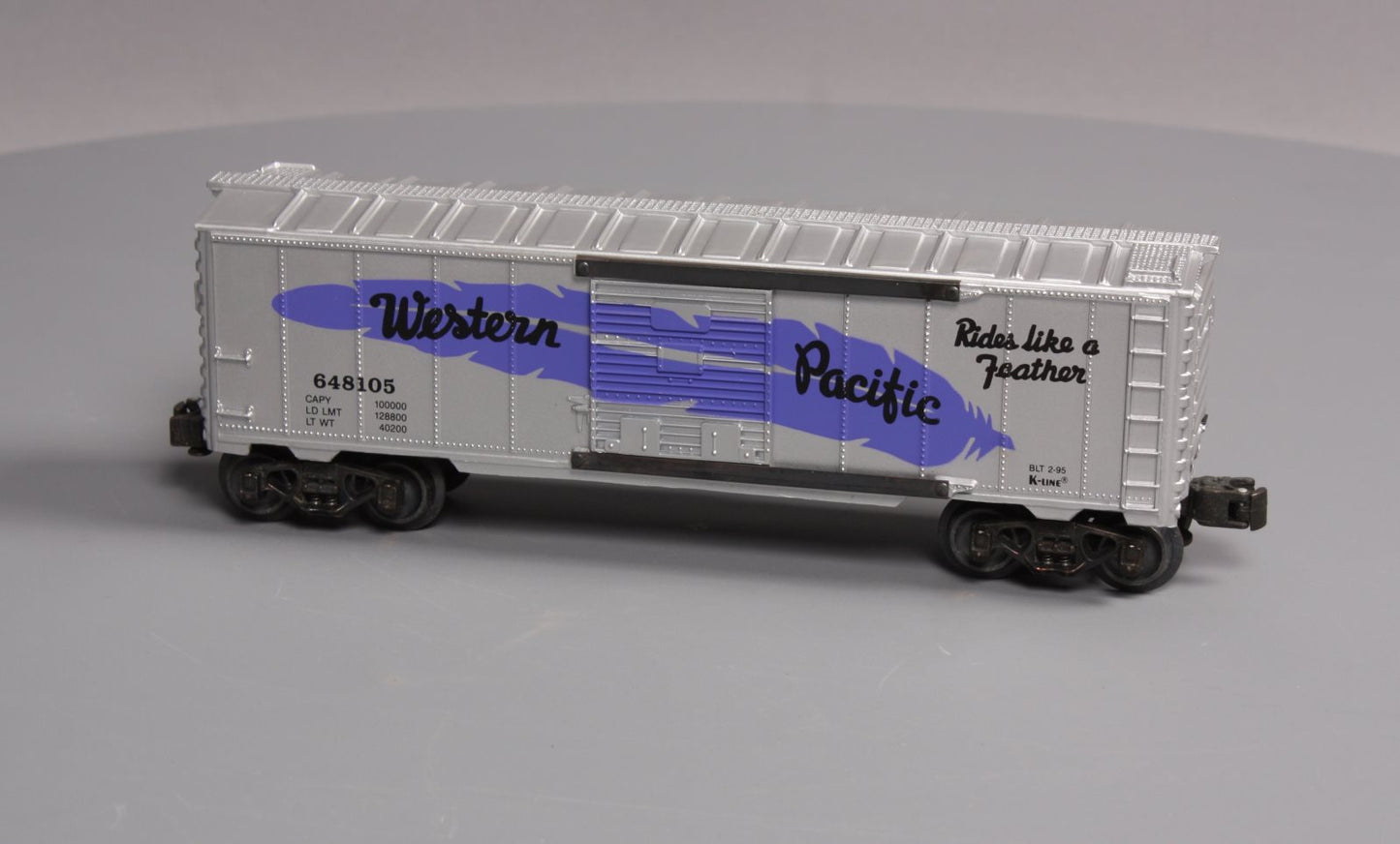 K-Line K-648105 O Gauge Western Pacific Purple Feather Boxcar