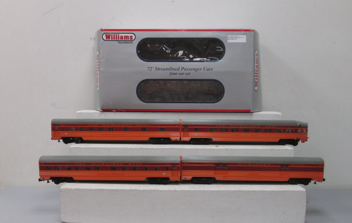 Williams 43170 O Gauge Milwaukee Road 72' Streamliner 4-Car Passenger Set