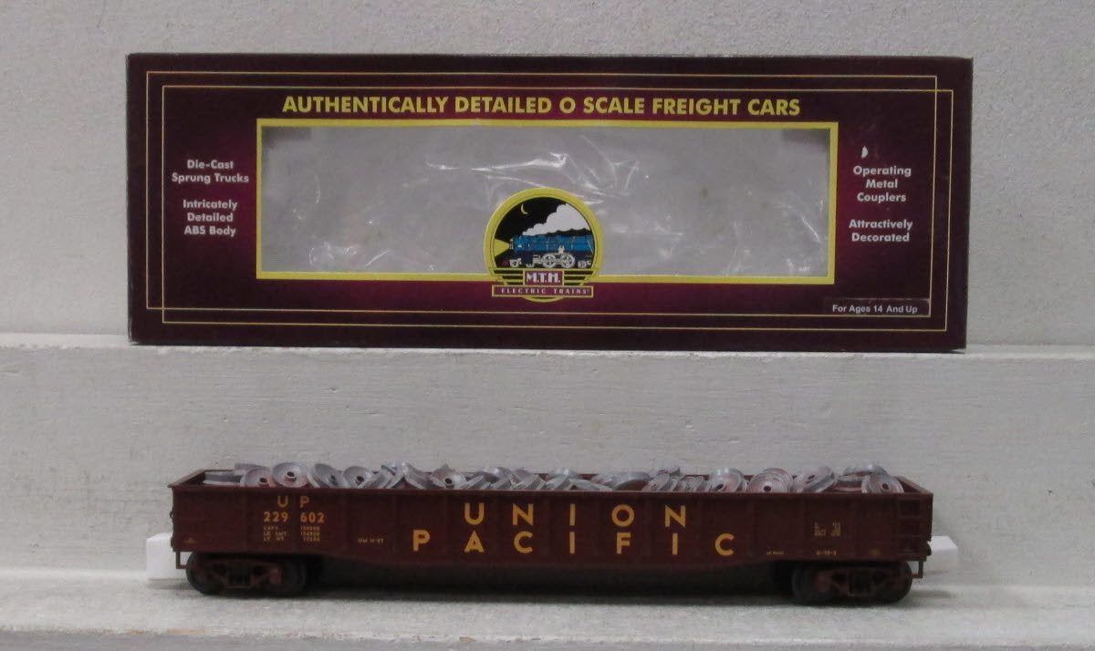 MTH 20-98079 O Union Pacific Gondola Car w/ Wheel Scrap Load #229602