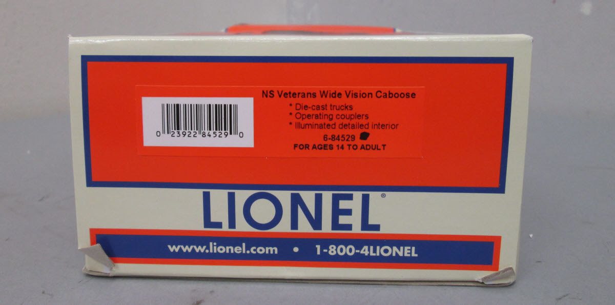 Lionel 6-84529 O Norfolk Southern Veterans Wide Vision Caboose