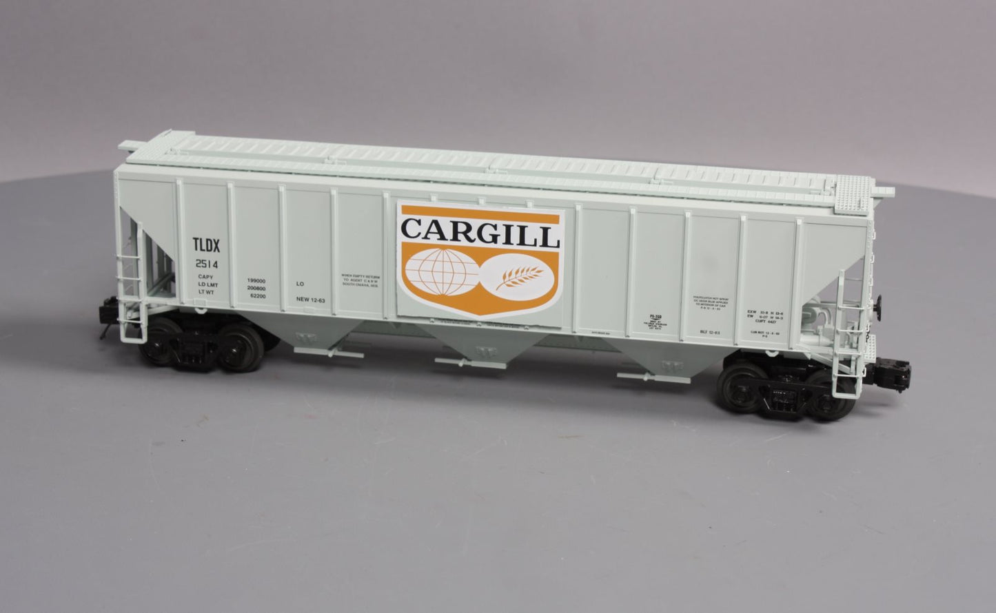 MTH 20-97316 O Cargil PS-2CD 3-Bay High-Sided Hopper Car #2514