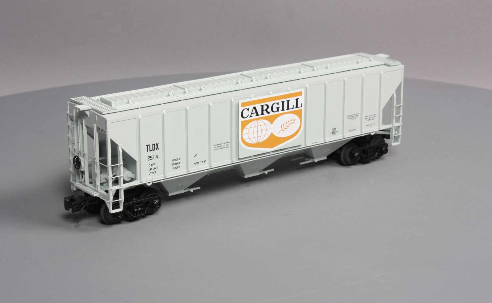 MTH 20-97316 O Cargil PS-2CD 3-Bay High-Sided Hopper Car #2514