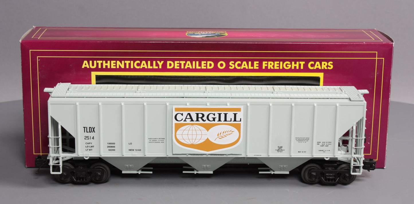 MTH 20-97316 O Cargil PS-2CD 3-Bay High-Sided Hopper Car #2514