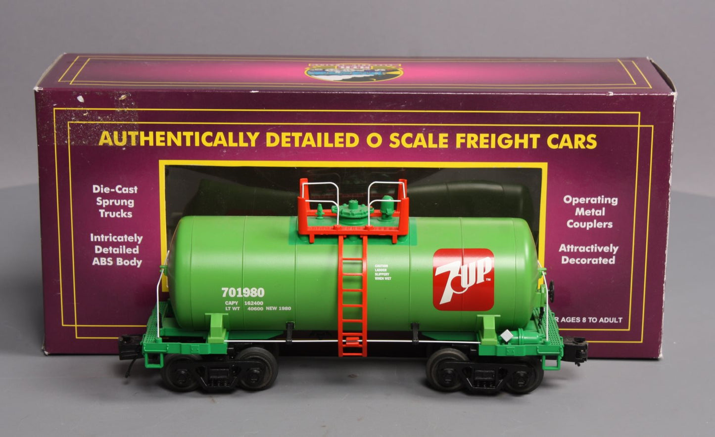MTH 20-96181 O 7UP 8000 Gallon Tank Car #701980