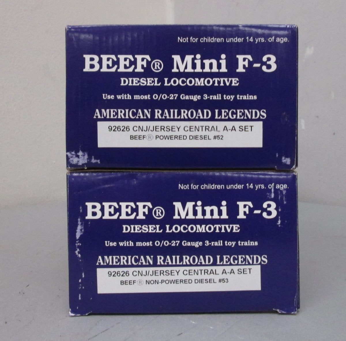 RMT 92626 O Central New Jersey Beef Mini F-3 A-A Diesel Locomotive Set  #53/52
