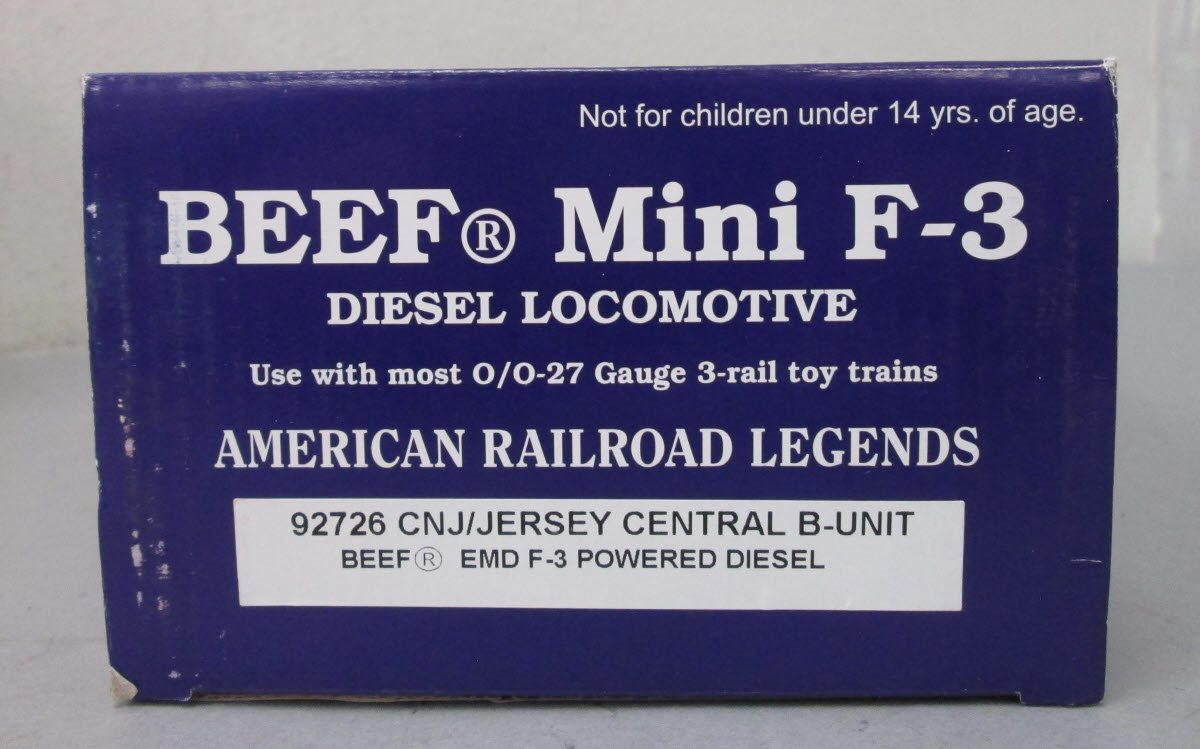 RMT 92726 O Jersey Central Lines BEEF EMD F-3 B-Unit Powered Diesel Locomotive