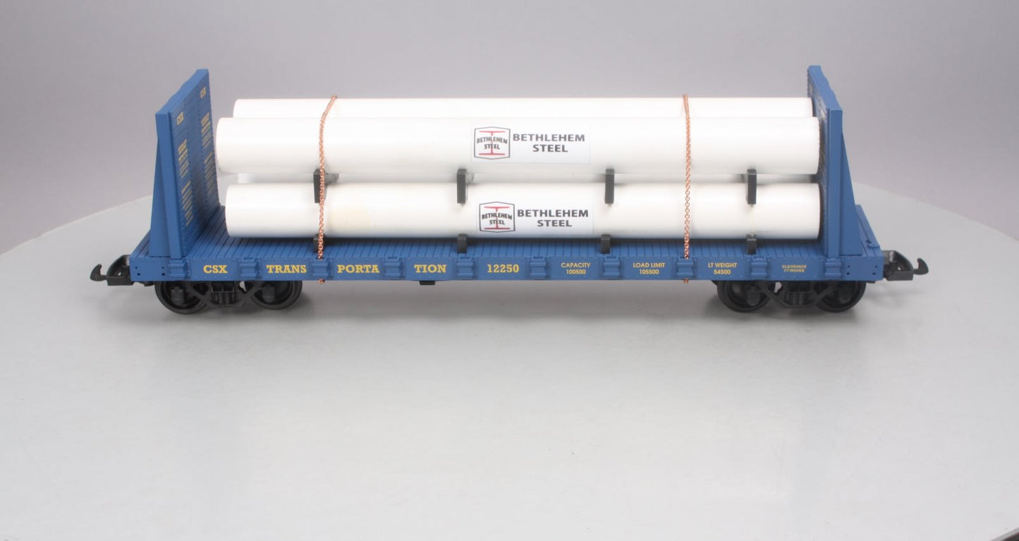 USA Trains R17604 CSX Transportation Flatcar with Pipe Load