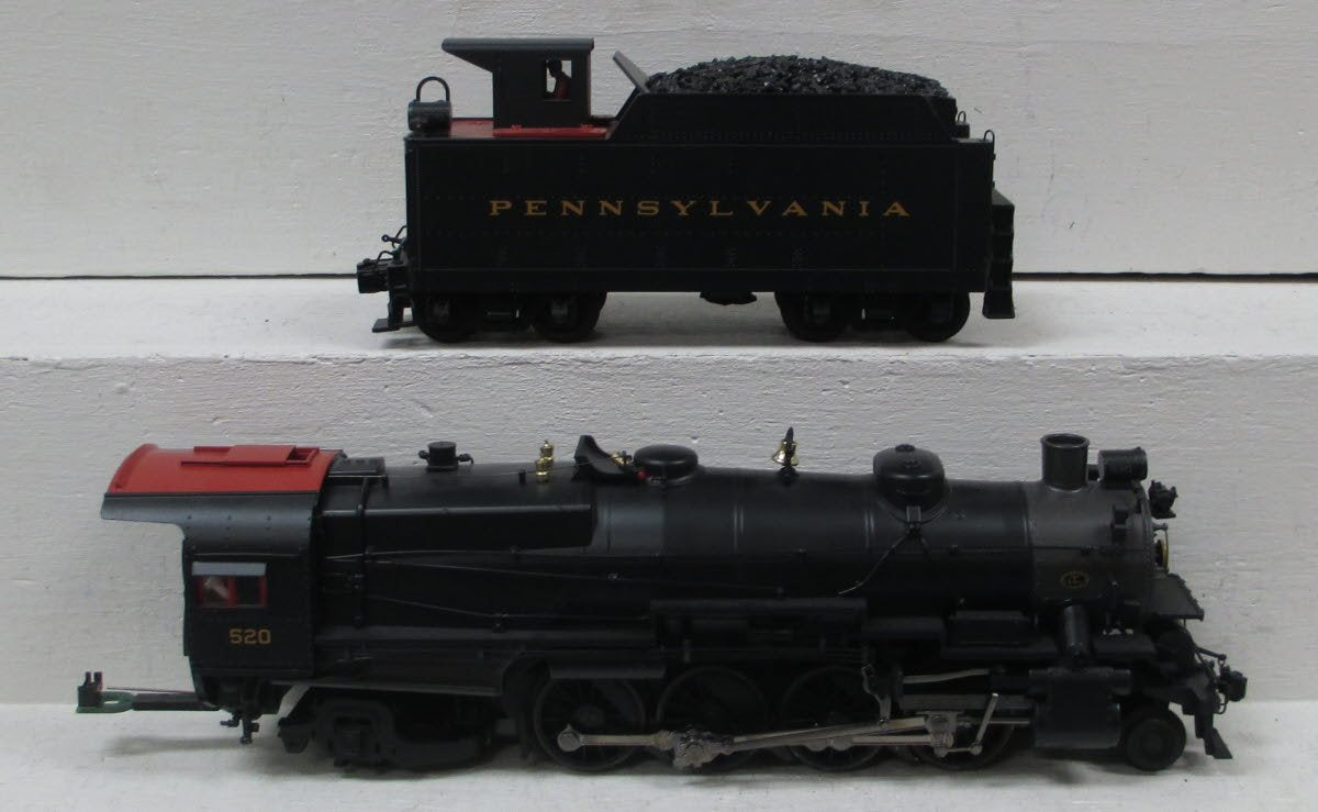 MTH 20-3180-1 Pennsylvania 2-8-2 L-1 Mikado Steam Engine & Tender #520 with PS2