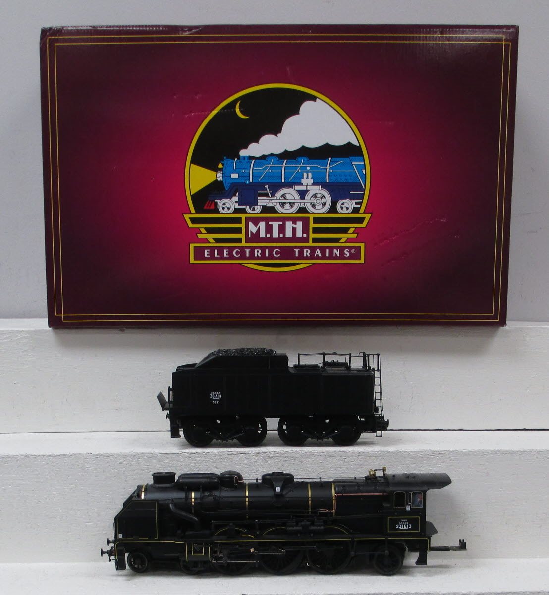 MTH 20-3343-1 SNCF Chapelon 2-3-1 Pacific Steam w/PS2 (Hi-Rail Wheels) #231E13