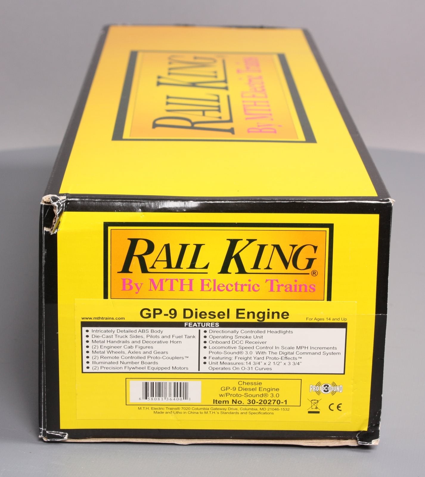 MTH 30-20270-1 Chessie GP9 Diesel Engine with Proto-Sound 3.0 #6010