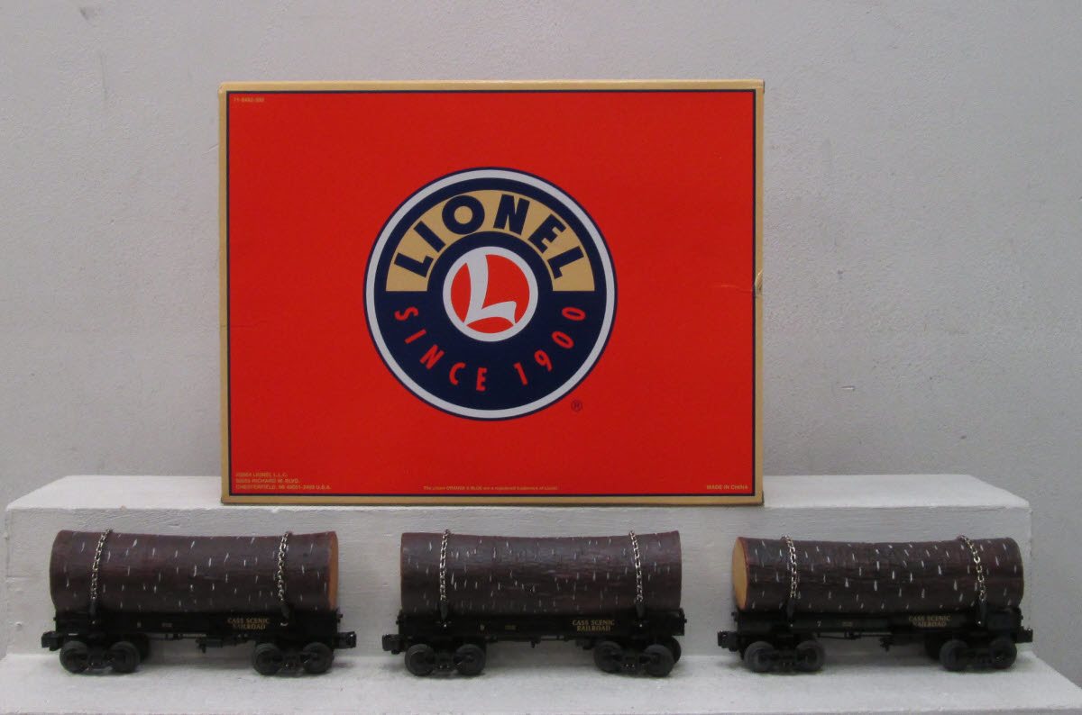 Lionel 6-27586 Cass Scenic RR Log Car (Pack of 3)