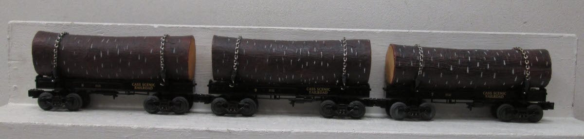 Lionel 6-27586 Cass Scenic RR Log Car (Pack of 3)
