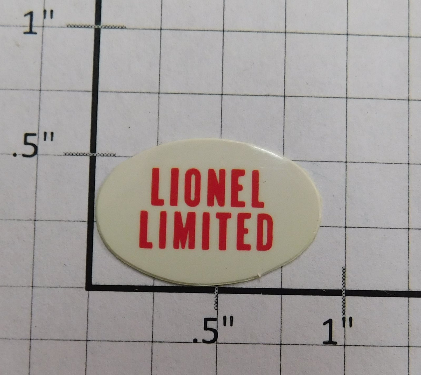 Lionel 341-10 Lionel Limited Observation Car Oval Drumhead Sign