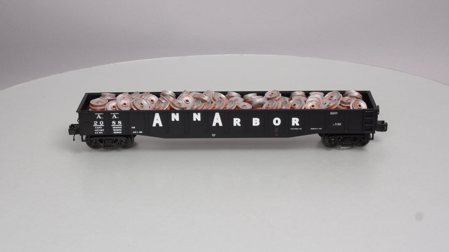 MTH 20-98076 Ann Arbor Gondola Car w/Wheel Scrap Load