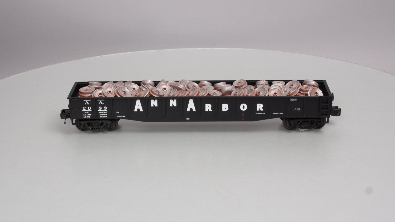 MTH 20-98076 Ann Arbor Gondola Car w/Wheel Scrap Load