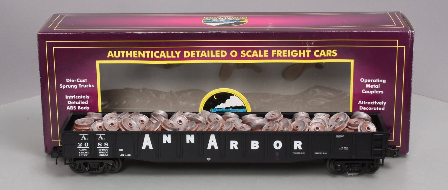 MTH 20-98076 Ann Arbor Gondola Car w/Wheel Scrap Load