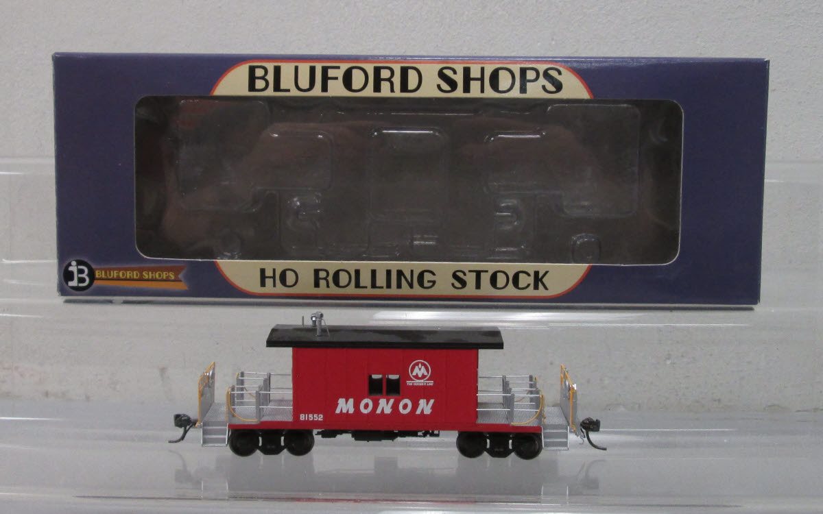 Bluford Shops 33021 HO Monon Steel Transfer Caboose with Long Roof #81552