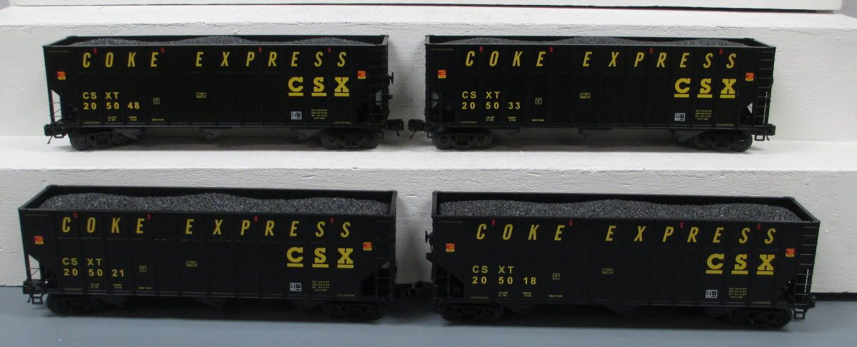 MTH 20-90518 O CSX Coke Hopper Car Set (Set of 4)