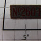 Lionel 260E-8N "No. 260-E" Nickel Nameplate