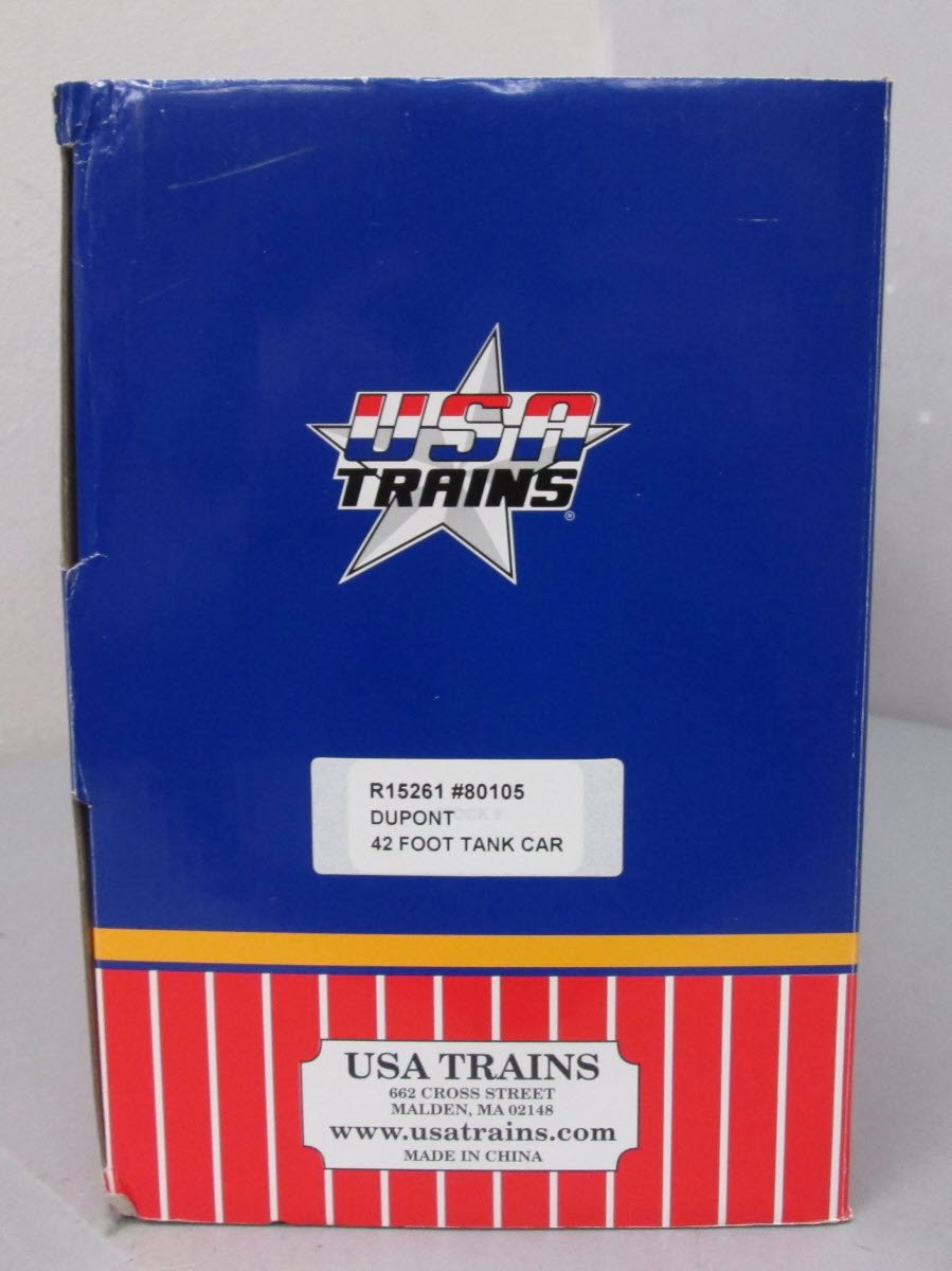 USA Trains R15261 G DuPont 42' Modern Tank Car #80105 (Metal Wheels)