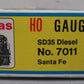 Atlas 7011 HO Scale Santa Fe SD35 Powered Diesel Locomotive #1001-DC