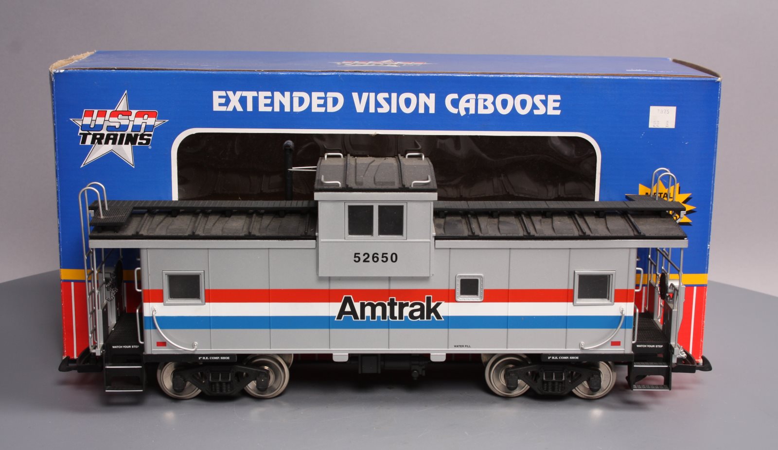 USA Trains 12113 Amtrak Extended Vision Caboose #52650 - Metal Wheels