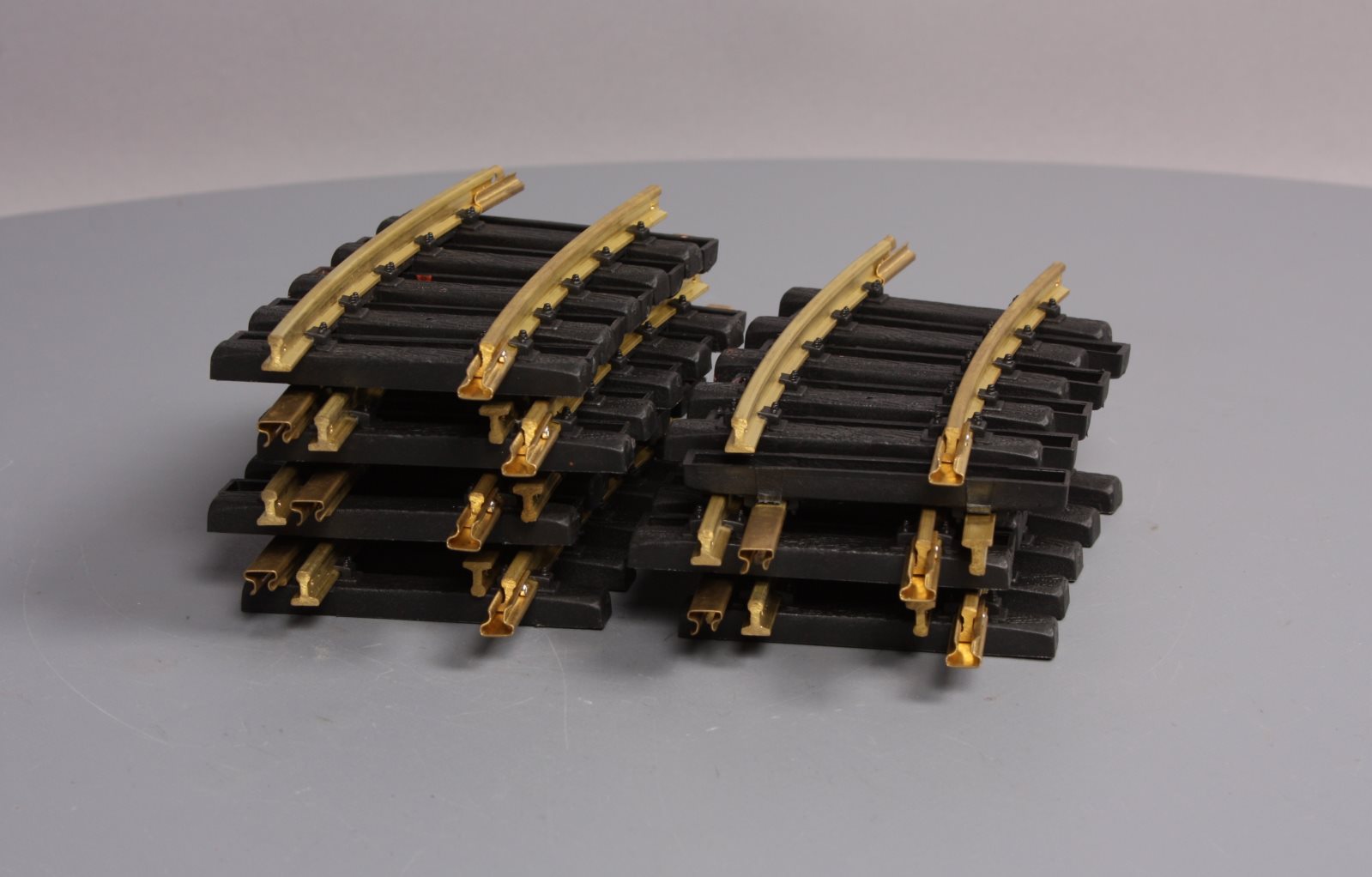 Aristo-Craft 11101 Euro Brass 4 Ft Diameter 1/2 Curved Track Sections (12) NIB