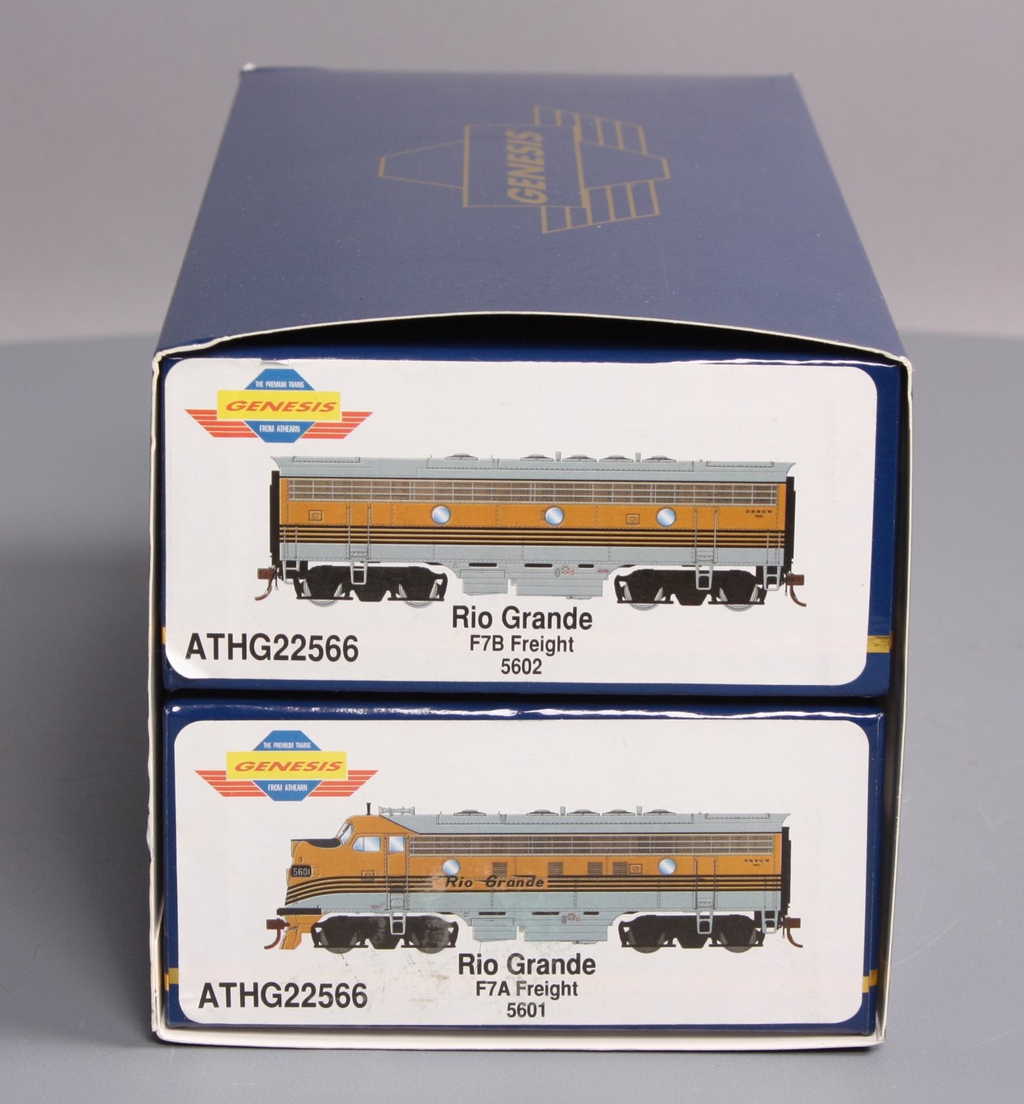 Athearn G22566 HO Scale D&RGW EMD F7A/B #5601, #5602 Diesel Locomotives