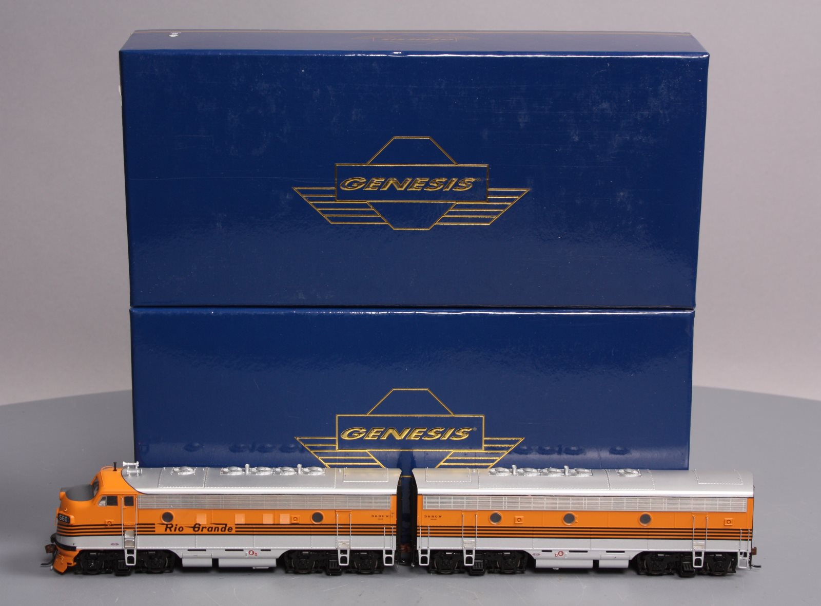 Athearn G22566 HO Scale D&RGW EMD F7A/B #5601, #5602 Diesel Locomotives