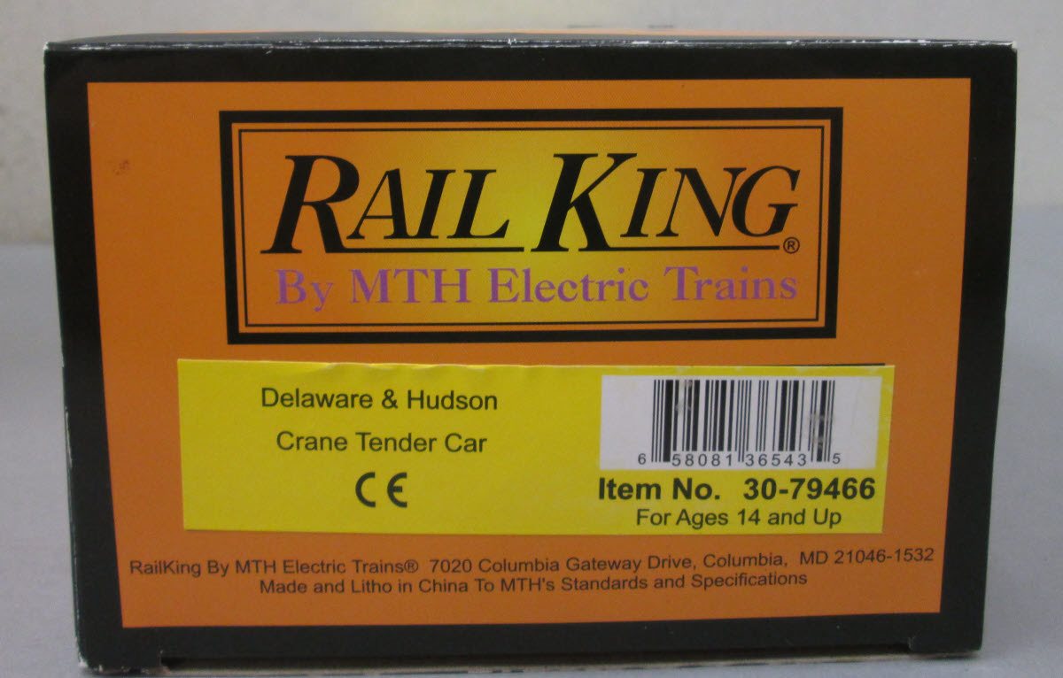 MTH 30-79466 O Delaware & Hudson Crane Tender #30025