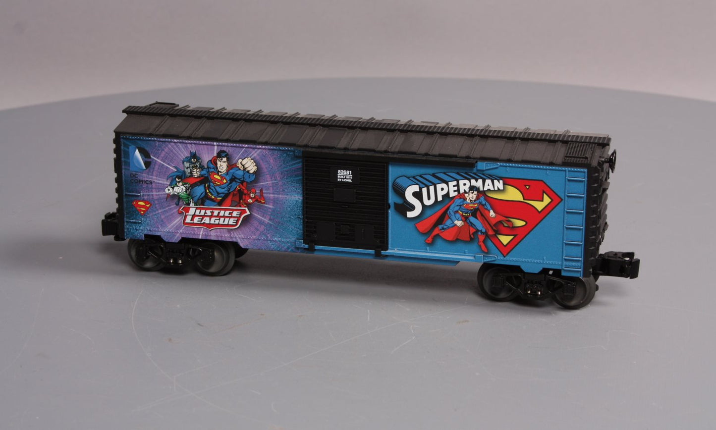 Lionel 6-82681 O Gauge DC Comics Justice League Superman Boxcar