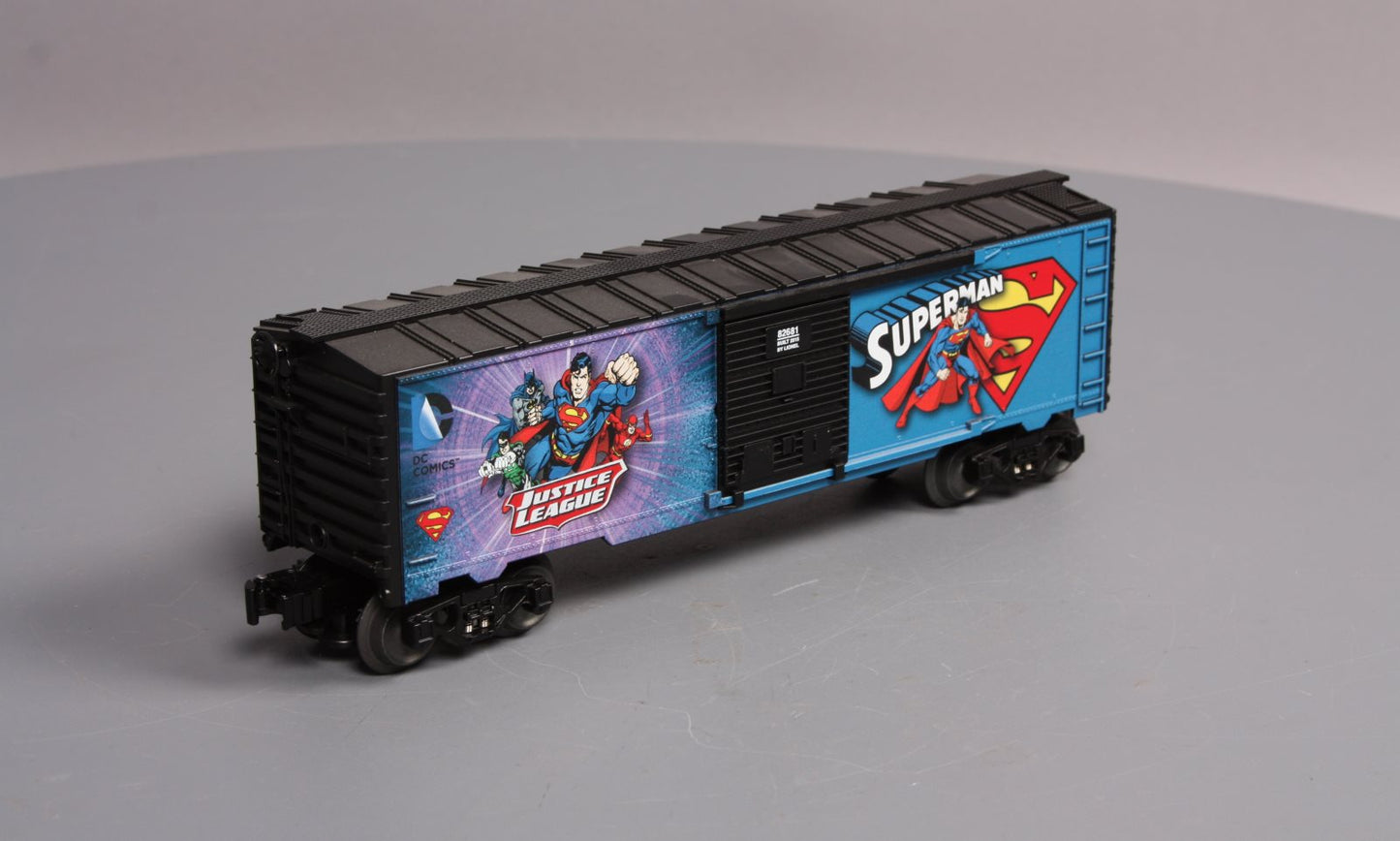 Lionel 6-82681 O Gauge DC Comics Justice League Superman Boxcar