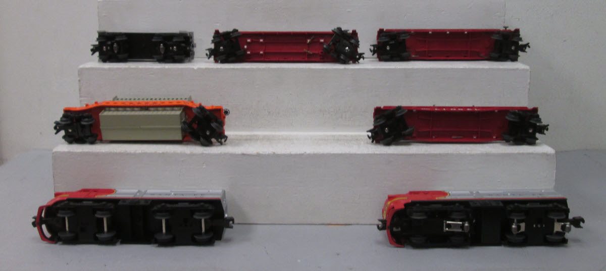 Lionel 6-38342 O Gauge Santa Fe Alco Diesel Freight Train Set #1619W