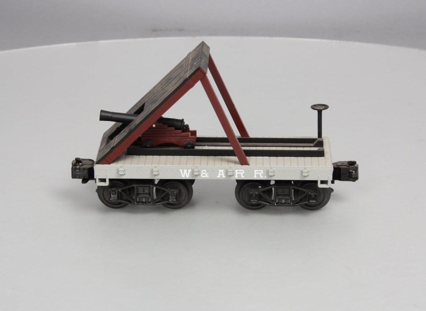 MTH 30-76439 19th Century W.A.R.R. Flat Car with Cannon