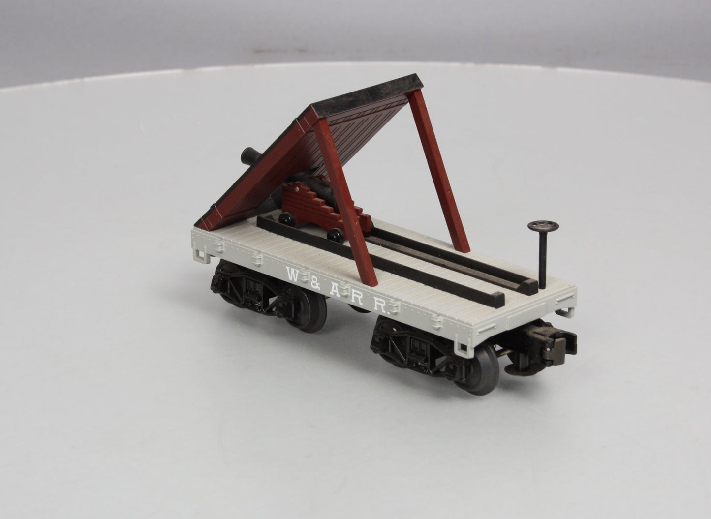 MTH 30-76439 19th Century W.A.R.R. Flat Car with Cannon