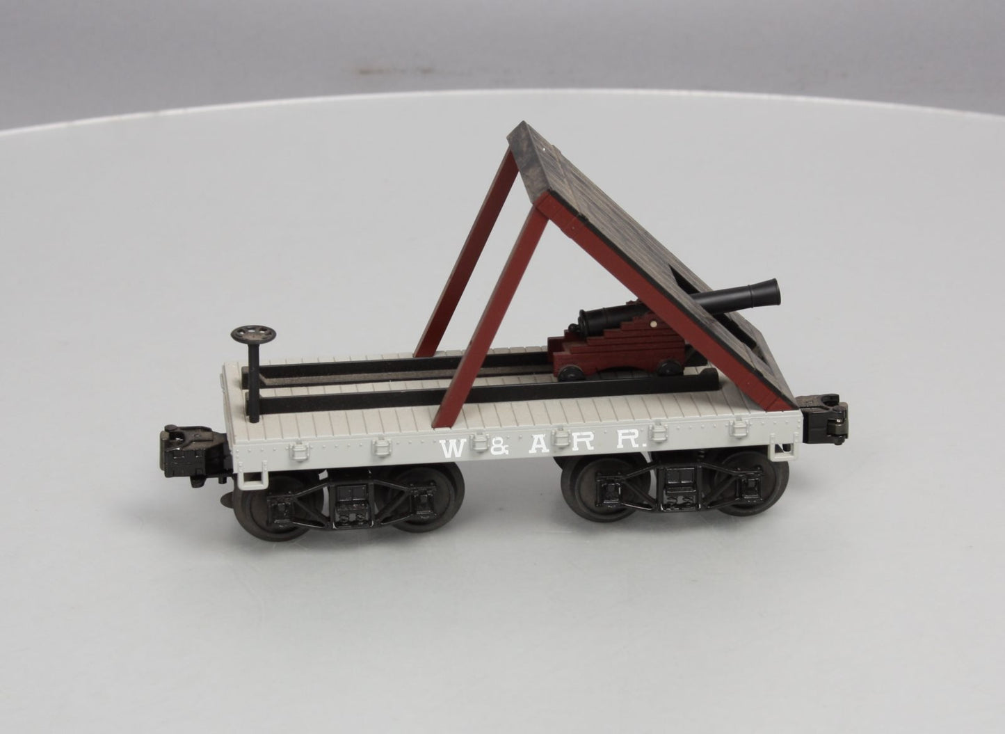 MTH 30-76439 19th Century W.A.R.R. Flat Car with Cannon