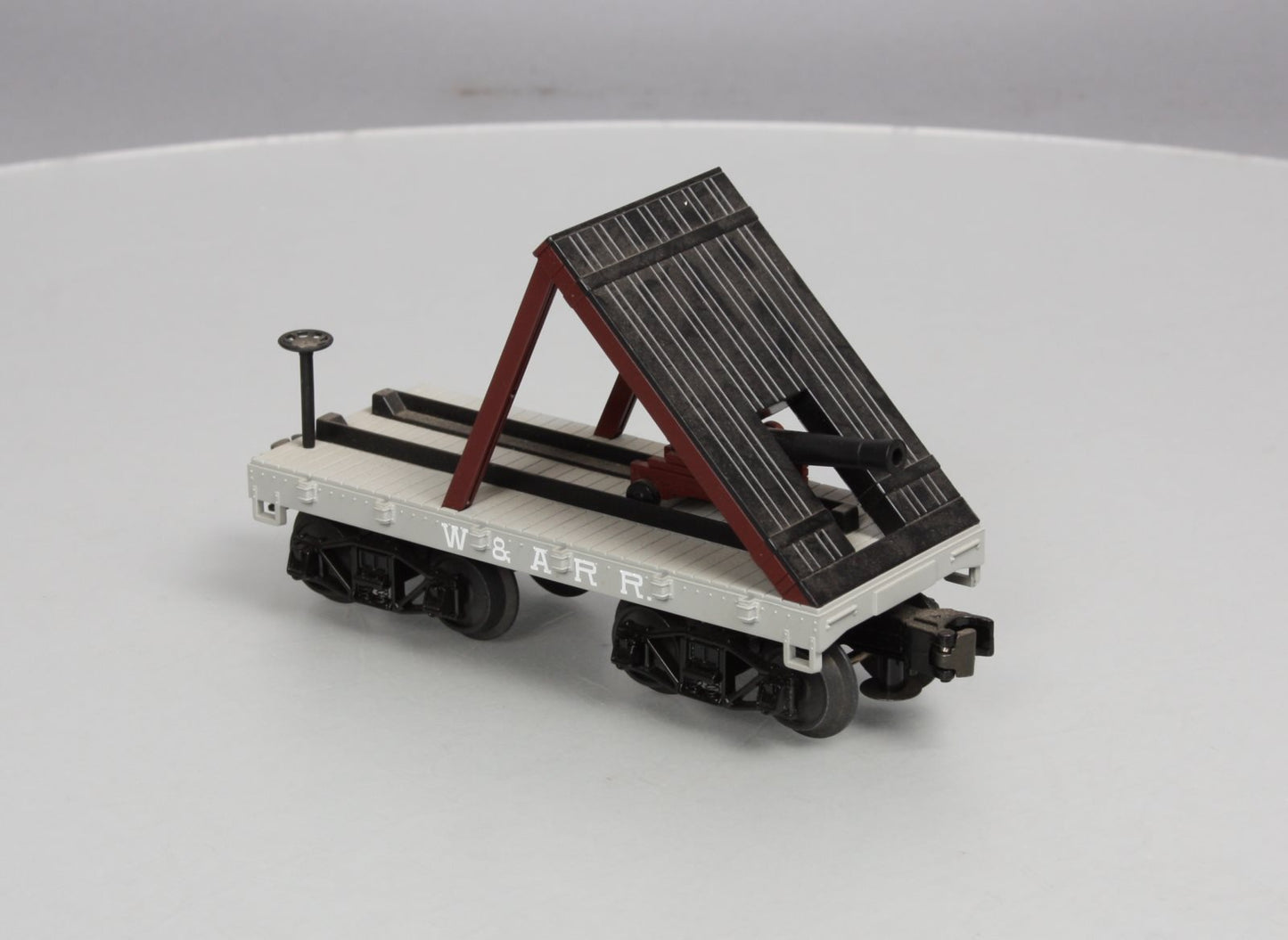 MTH 30-76439 19th Century W.A.R.R. Flat Car with Cannon