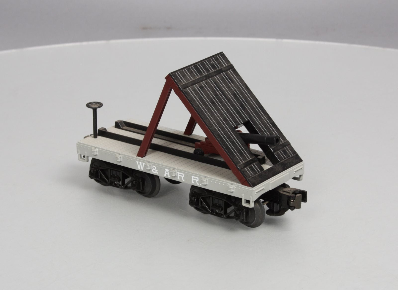 MTH 30-76439 19th Century W.A.R.R. Flat Car with Cannon