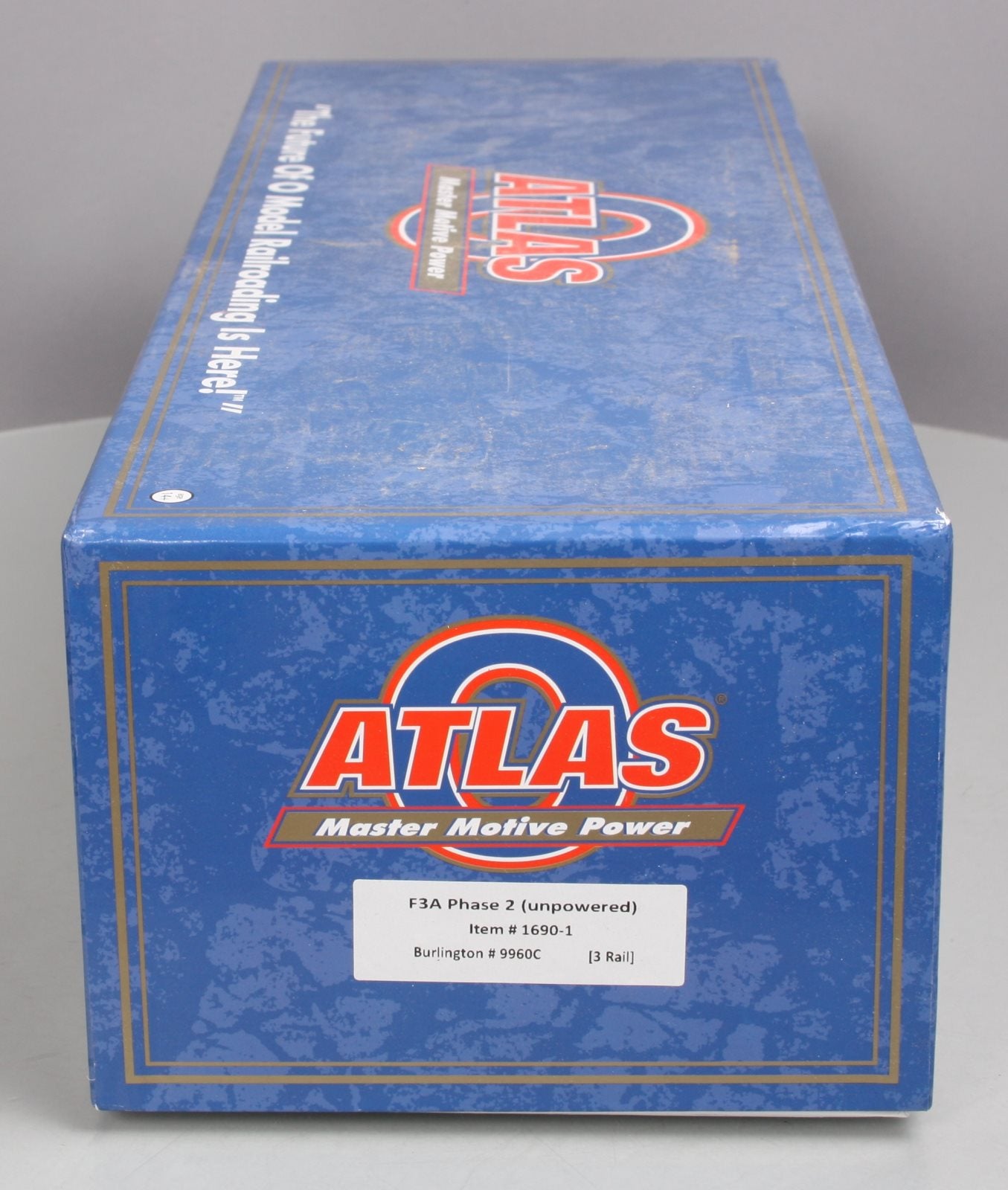 Atlas 1690-1 O CB&Q F3A Phase II Non-Powered Diesel Locomotive #9960C - 3Rail
