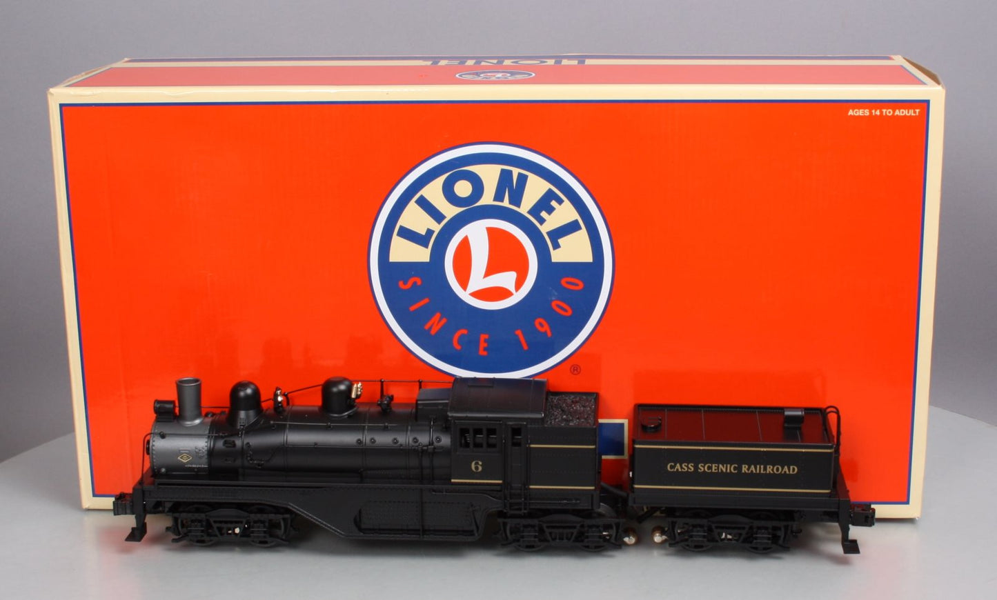 Lionel 6-84237 O Cass Scenic 3-Truck Shay Steam Locomotive #6