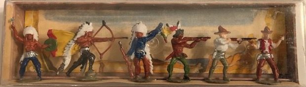 Merten 794 N Cowboy & Indian Figures (Set of 6)