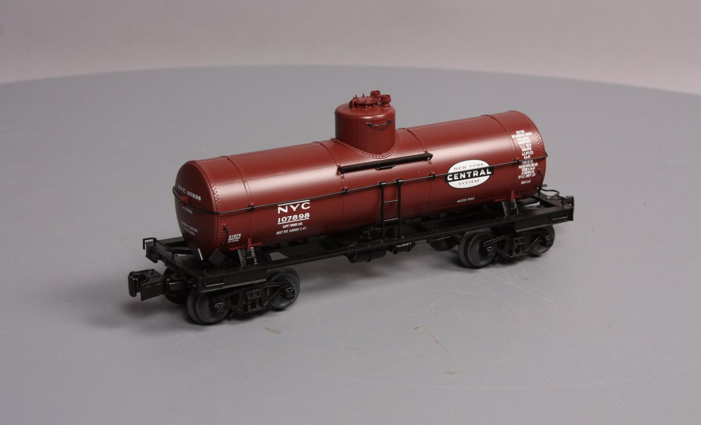 Lionel 6-81078 O Gauge NYC 8000g Tank Car #107898