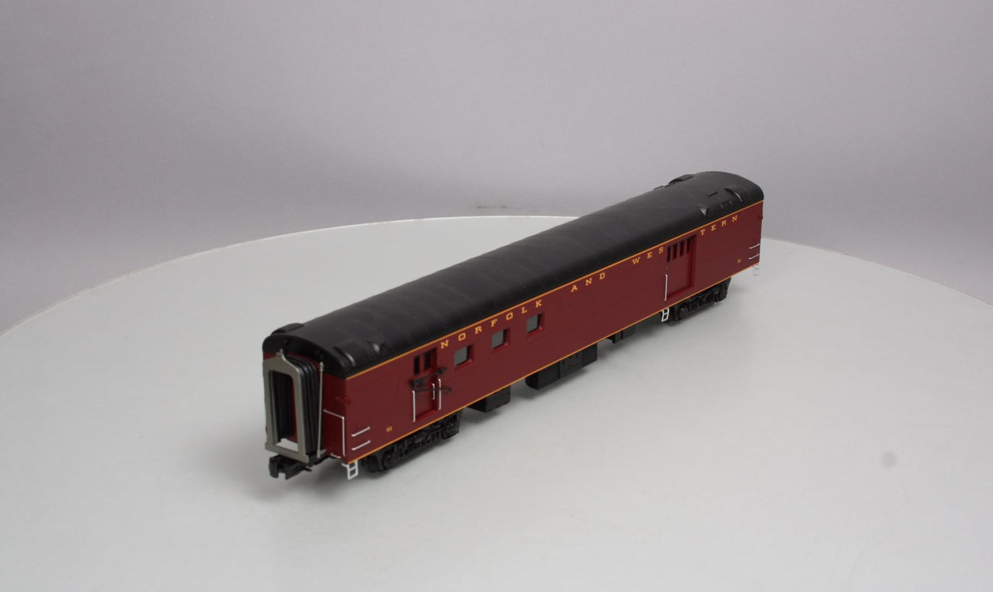 MTH 20-68260 O Norfolk & Western 70' Streamlined Smooth Side RPO Passenger Car