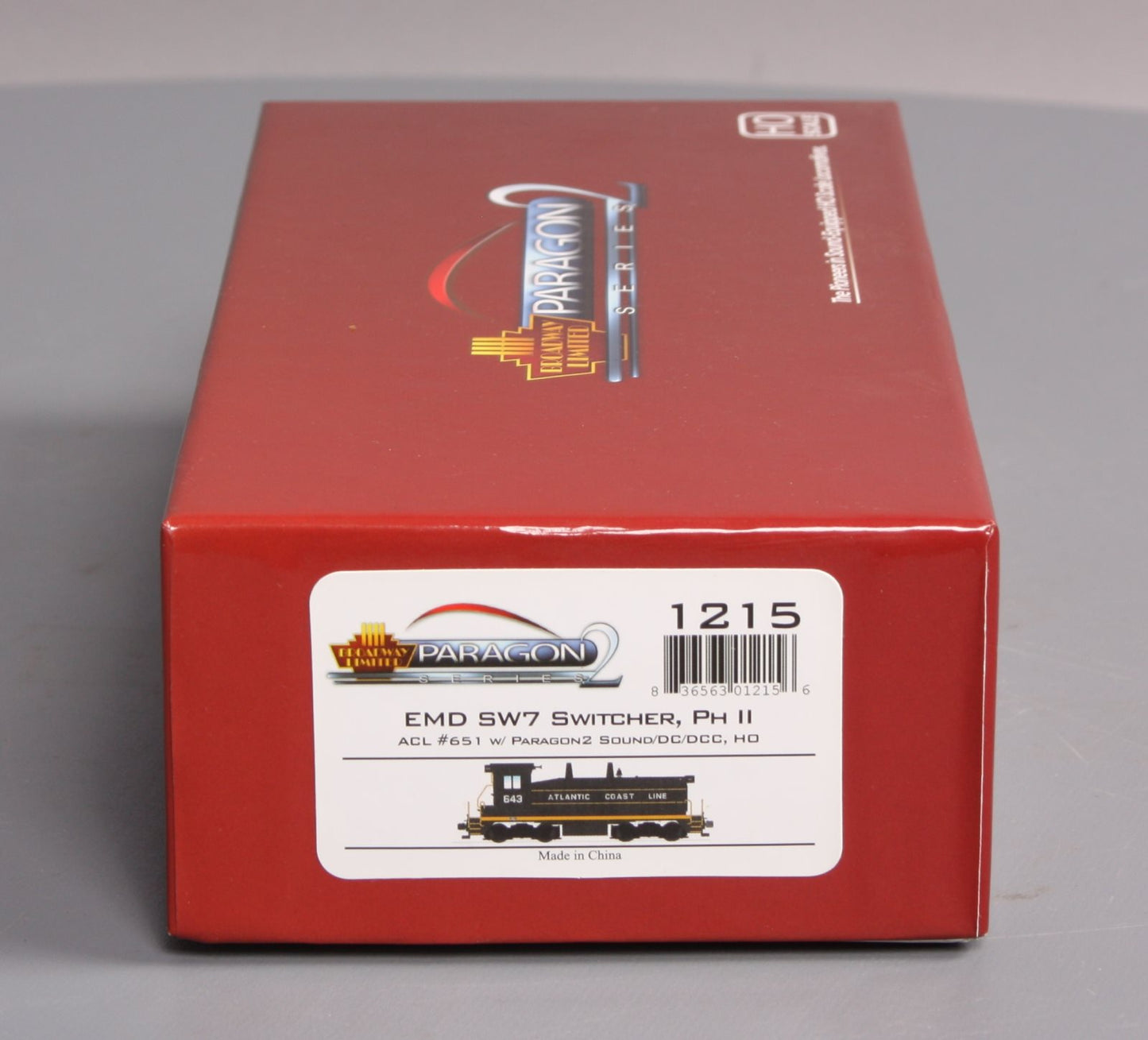 Broadway Limited 1215 HO ACL EMD SW7 Diesel Switcher #651 with Paragon 2