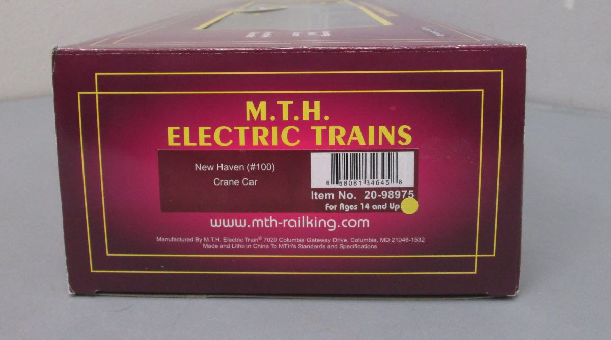 MTH 20-98975 O Gauge New Haven Crane Car #D100 – Trainz