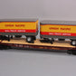 MTH 20-95124 O Gauge Union Pacific Flatcar w/ 2 Pup Trailers #53022