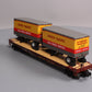 MTH 20-95124 O Gauge Union Pacific Flatcar w/ 2 Pup Trailers #53022