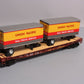 MTH 20-95124 O Gauge Union Pacific Flatcar w/ 2 Pup Trailers #53022