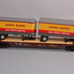 MTH 20-95124 O Gauge Union Pacific Flatcar w/ 2 Pup Trailers #53022
