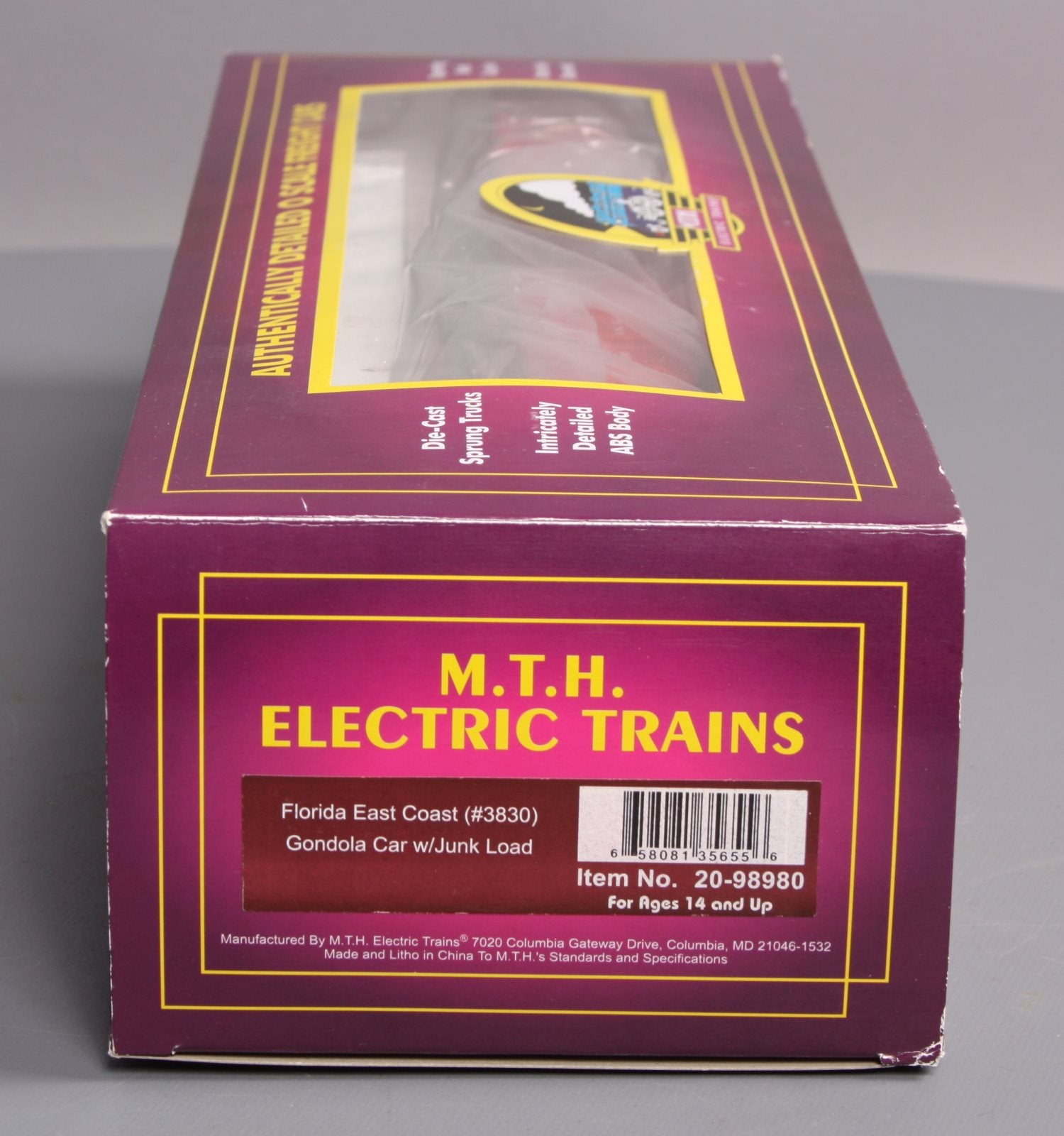 MTH 20-98980 FEC Gondola w/Junk Load